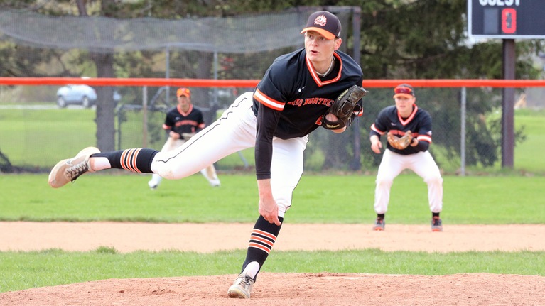 Baseball gets two dominating pitching performances to sweep Capital in OAC twin-bill 11-0 and 6-0