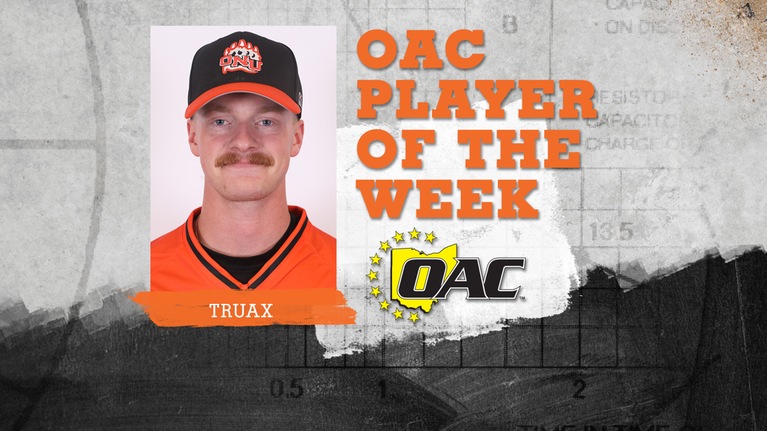 Senior Noah Truax named OAC Pitcher of the Week for second time this season