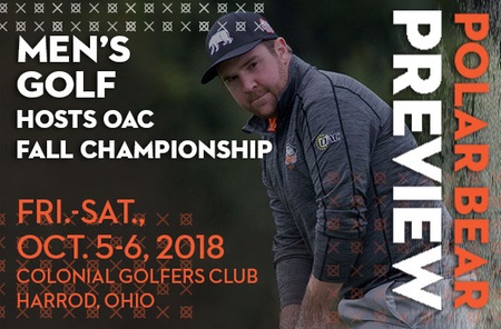 Men's Golf: Ohio Northern (7-15 Overall) hosts OAC Fall Championship
