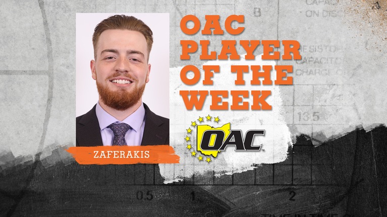 Fifth-year Senior Cole Zaferakis named OAC Men's Lacrosse Defensive Player of the Week