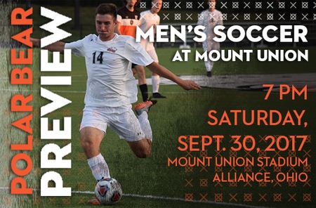 Men's Soccer: Ohio Northern (7-2-1 Overall, 0-0-0 OAC) at Mount Union (4-4-0 Overall, 0-0-0 OAC)