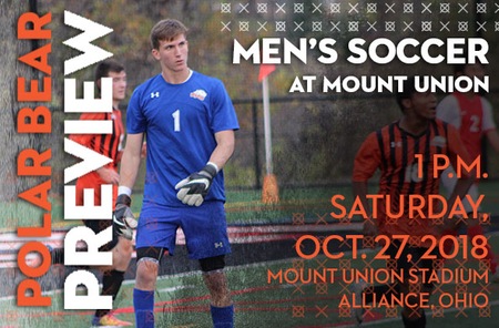 Men's Soccer: Ohio Northern (11-6-1 Overall, 4-4-0 OAC) at Mount Union (11-3-1 Overall, 4-3-1 OAC)