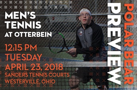 Men's Tennis: Ohio Northern (12-7 Overall, 5-2 OAC) at Otterbein (10-7 Overall, 4-2 OAC)