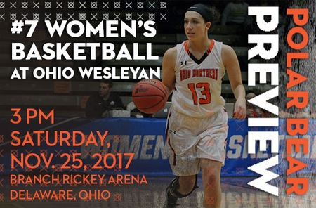 Women's Basketball: #7 Ohio Northern (2-1 Overall) at Ohio Wesleyan (0-3 Overall)