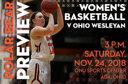 Women's Basketball: Ohio Wesleyan (2-1 Overall) at Ohio Northern (3-0 Overall)