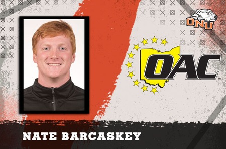 Sophomore Nate Barcaskey named Ohio Athletic Conference Wrestler of the Week