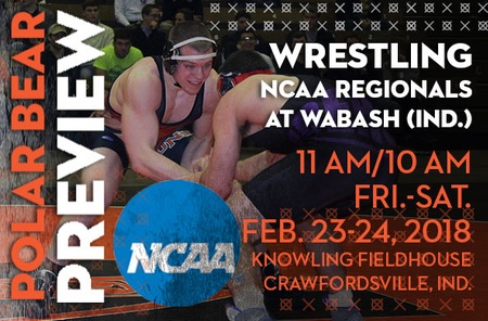 Wrestling: Ohio Northern (9-10 Overall) - NCAA III Central Regionals at Crawfordsville, Ind.