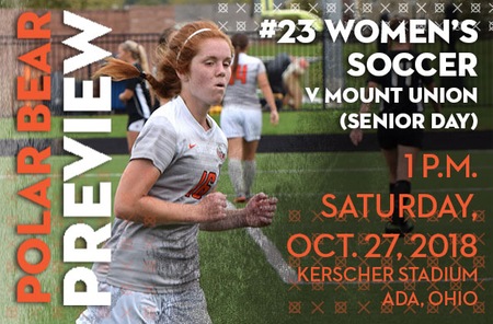 Women's Soccer: Mount Union (9-6-0 Overall, 6-2-0 OAC) at #23 Ohio Northern (13-2-1 Overall, 7-0-1 OAC)