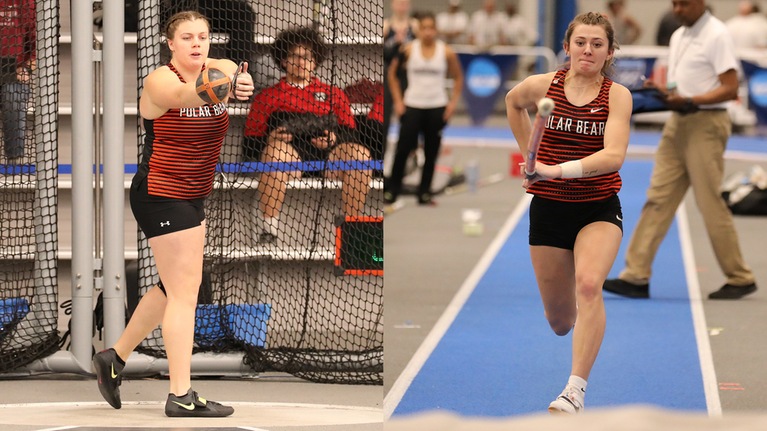 Schweller finishes ninth in the pole vault, Burman 19th in the weight throw at NCAA III Women's Indoor Track and Field Championships
