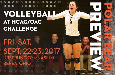 Volleyball: #22 Ohio Northern (10-3 Overall) at OAC/HCAC Challenge