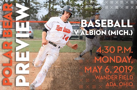 Baseball: Albion (Mich.) (22-17 Overall) at Ohio Northern (21-16 Overall)