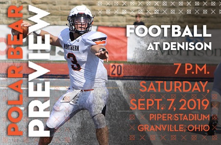 Football: Ohio Northern (0-0 Overall) at Denison (0-0 Overall)