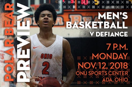 Men's Basketball: Defiance (0-1 Overall) at Ohio Northern (0-0 Overall)