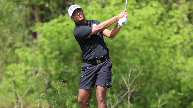 Patel breaks school 72-hole record, Christy notches a double-eagle as Men's Golf finishes fifth on final day of OAC Championships