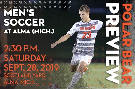 Men's Soccer: Ohio Northern (7-2-1 overall) at Alma, Mich. (2-4-0 overall)