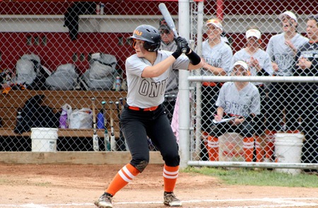 Softball knocks out top-seeded Muskingum with 2-1 victory in OAC Tournament; Game five suspended in fourth inning