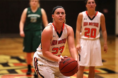Senior Lindsey Black scores a career-high 17 points to lead No. 24 Women's Basketball to 76-60 victory over Wilmington in OAC Tournament Quarterfinals