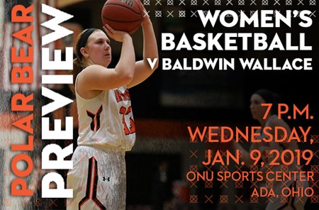 Women's Basketball: Baldwin Wallace (10-3 Overall, 4-2 OAC) at Ohio Northern (8-5 Overall, 2-4 OAC)