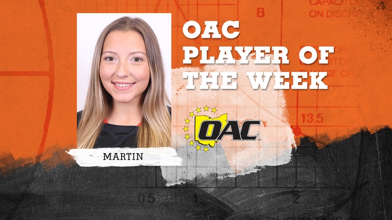 Sophomore Elena Martin named OAC Women's Lacrosse Defensive Player of the Week