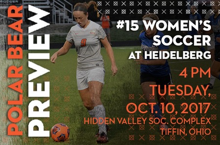Women's Soccer: #15 Ohio Northern (10-1-1 Overall, 3-0-0 OAC) at Heidelberg (7-5-1 Overall, 1-2-0 OAC)