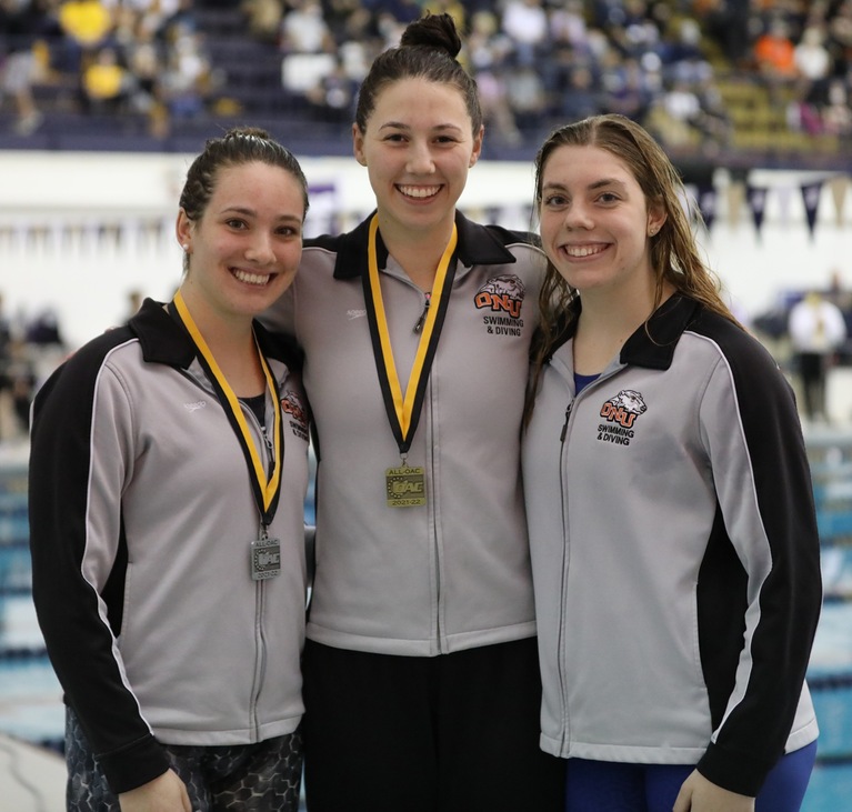 Women's Swimming and Diving at OAC Championships Day 2 - 2-18-22