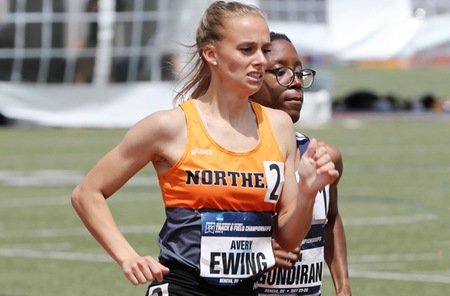Senior Avery Ewing finishes 9th in the 800-Meter Run on the final day of NCAA III Outdoor Track & Field Championships