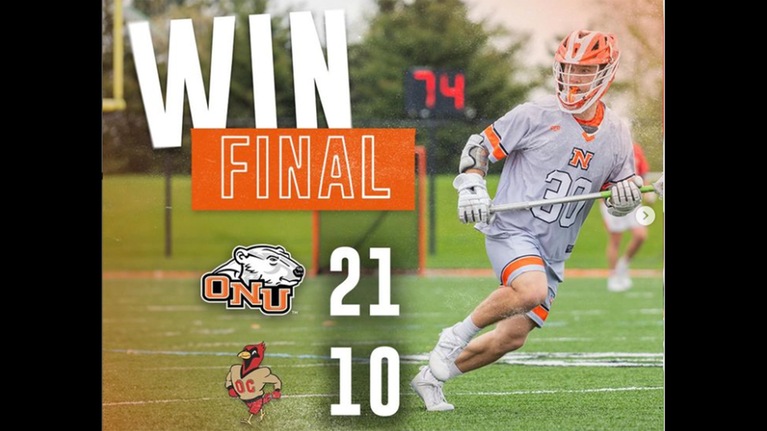Men's Lacrosse advances in OAC Tournament with 21-10 quarterfinal victory over Otterbein