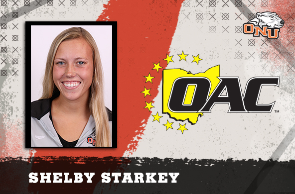 Senior Shelby Starkey named OAC Women’s Swimmer of the Week
